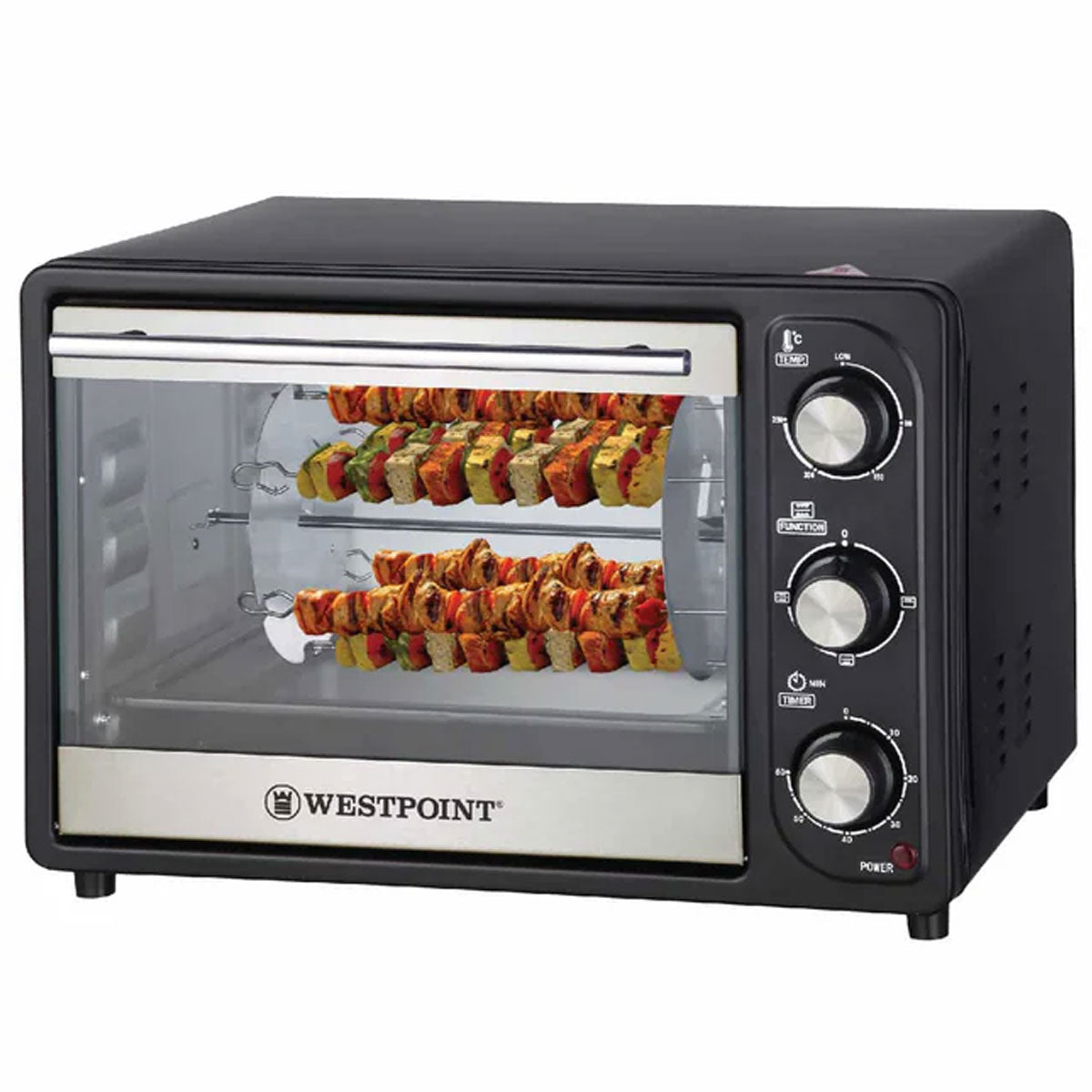 Westpoint Rotisserie Oven with Kebab Grill WF-2310RK - 24 Litres + Electric Stove/Hot Plate - Snapcart.pk