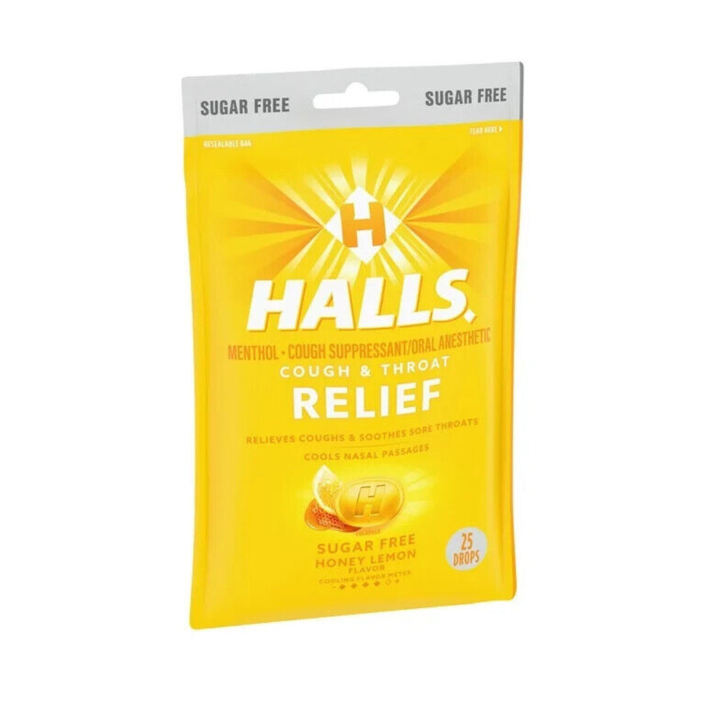 Halls Relief Honey Lemon Drops 25s - Snapcart.pk