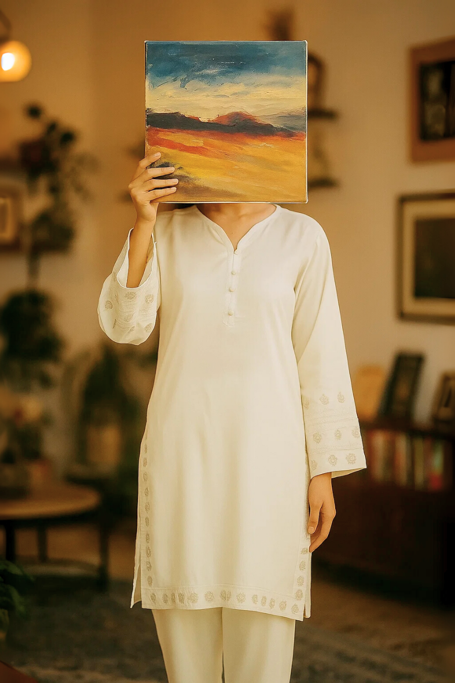 Noor E Rang by Ayla Studio Stitched 2 Piece Summer Collection'2025-Chandni