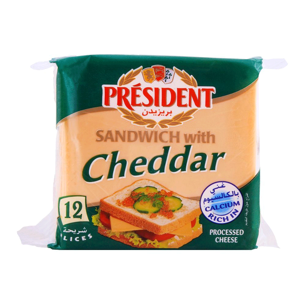 President Cheese Sandwich Cheddar 12s 200g - Snapcart.pk