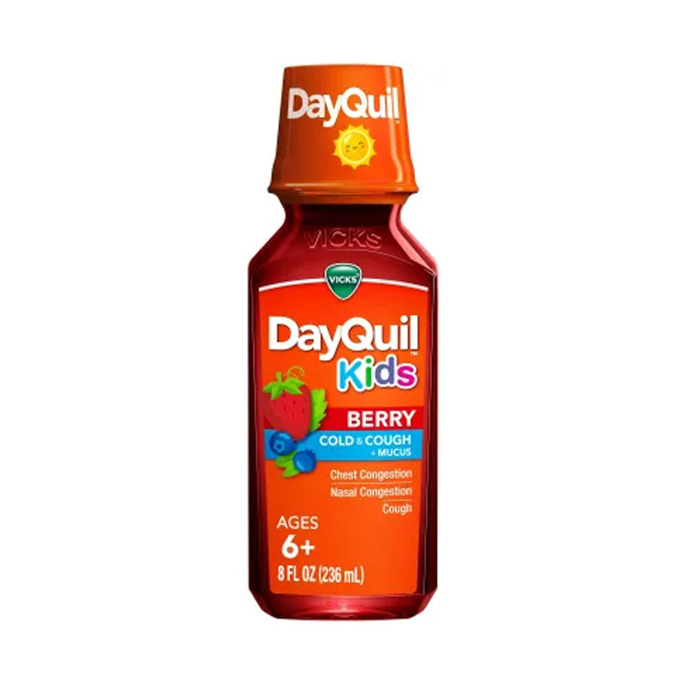 Vicks Dayquil Kids Berry Cold & Cough+mucus Syrup 236ml - Snapcart.pk