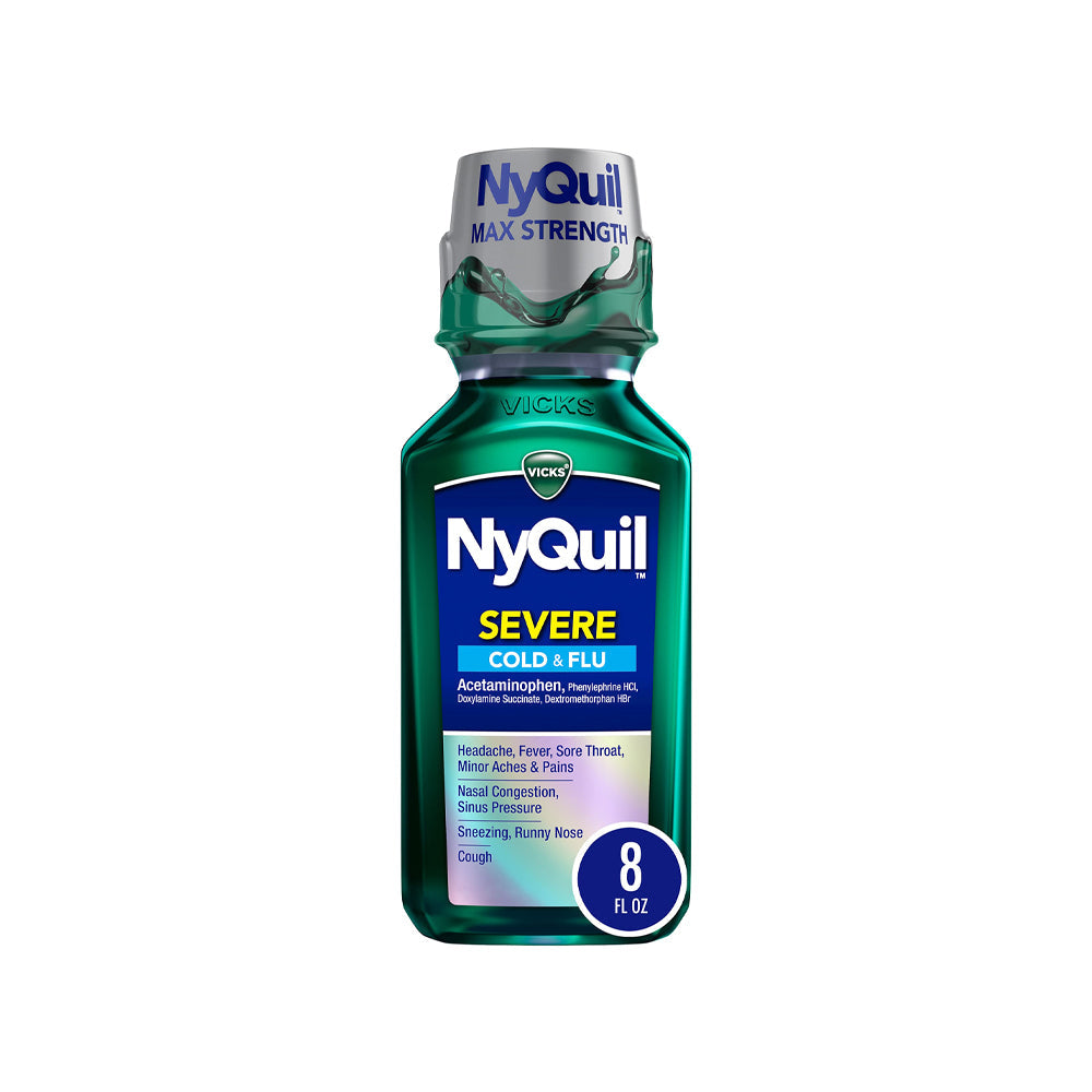 Ny Quil Severe Cold & Flu Sneezing, Runny Nose Syrup 236ml - Snapcart.pk
