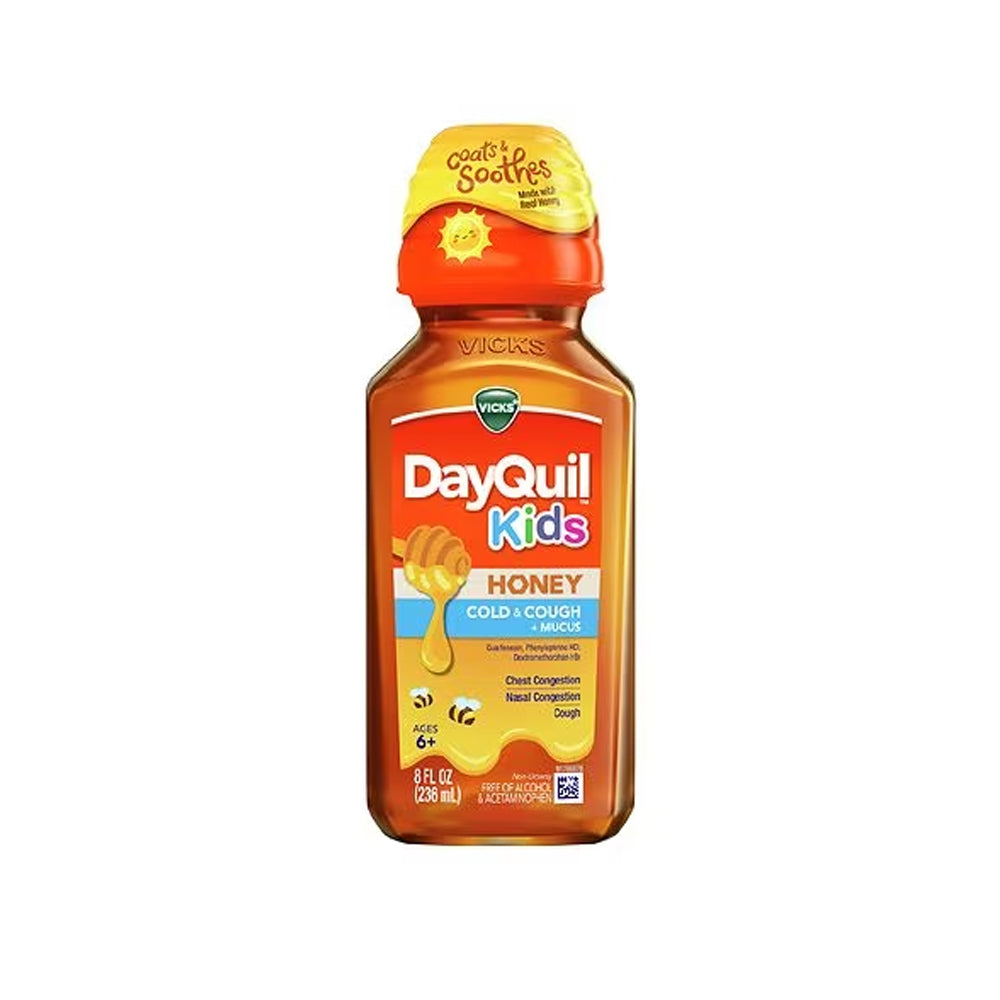 Day Quil Kids Honey Cold & Cough+mucus Syrup 236ml - Snapcart.pk