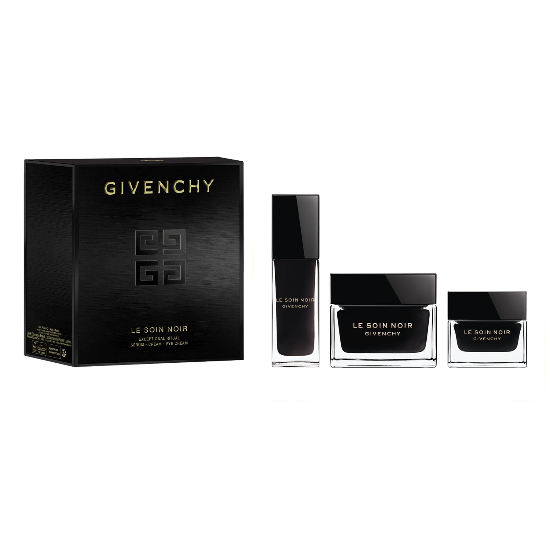 Givenchy Le Soin Noir Rituel Set Le Soin Noir Creme Yeux 15Ml+Noir Creme 50Ml+Noir Serum 30Ml+2Spon