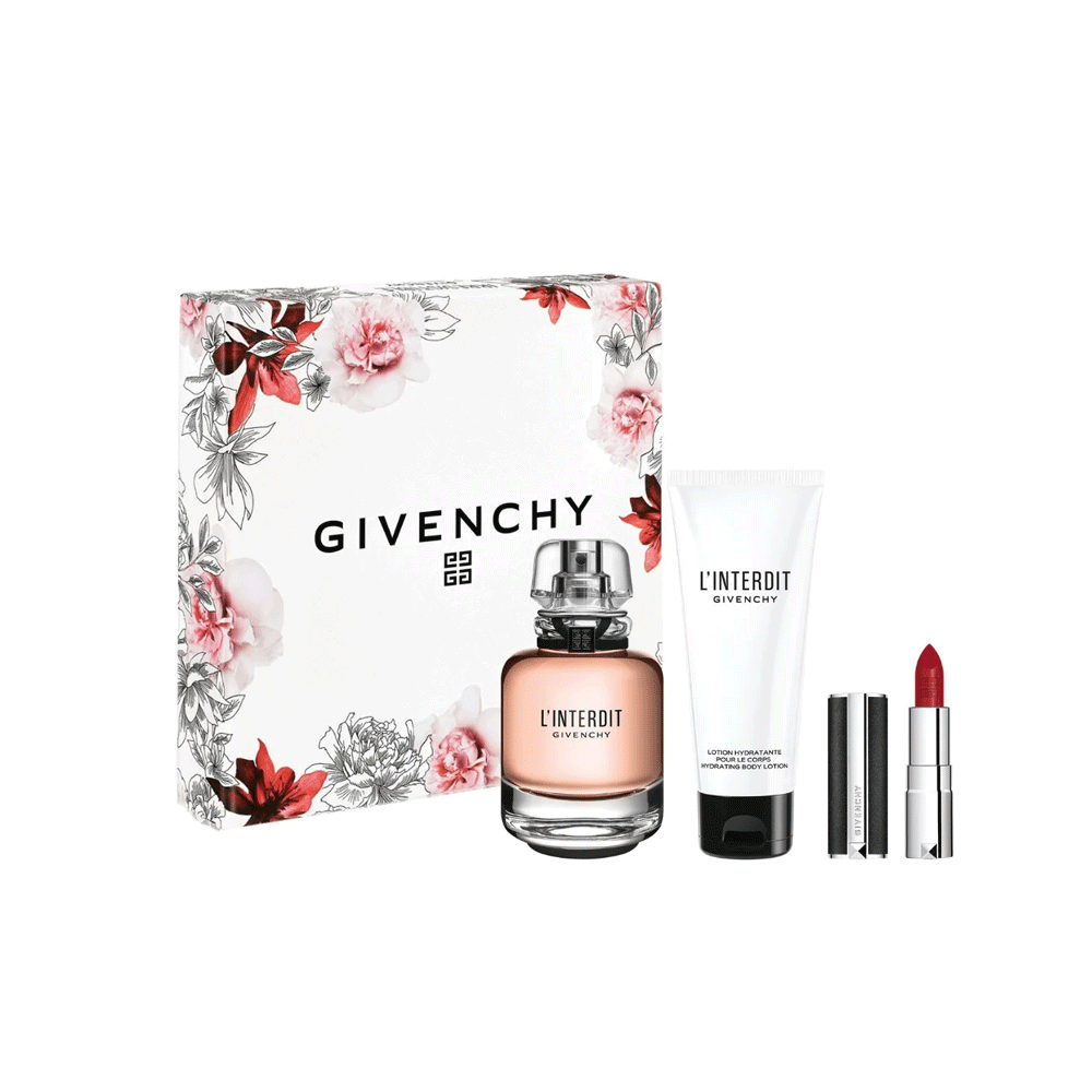 Givenchy L`interdit Edp Gift Set With Lipstick