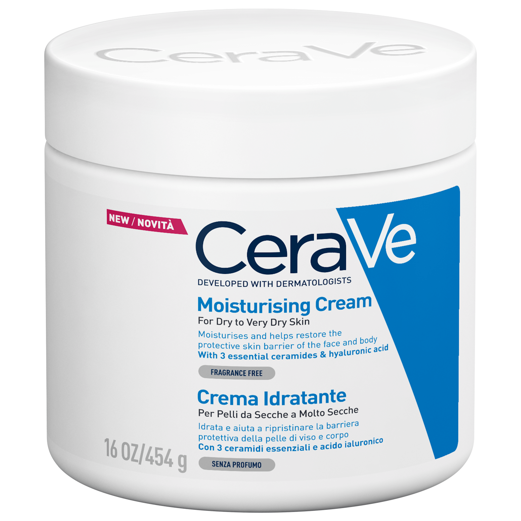 Cerave Moisturising Cream For Dry To Very Dry Skin 454G