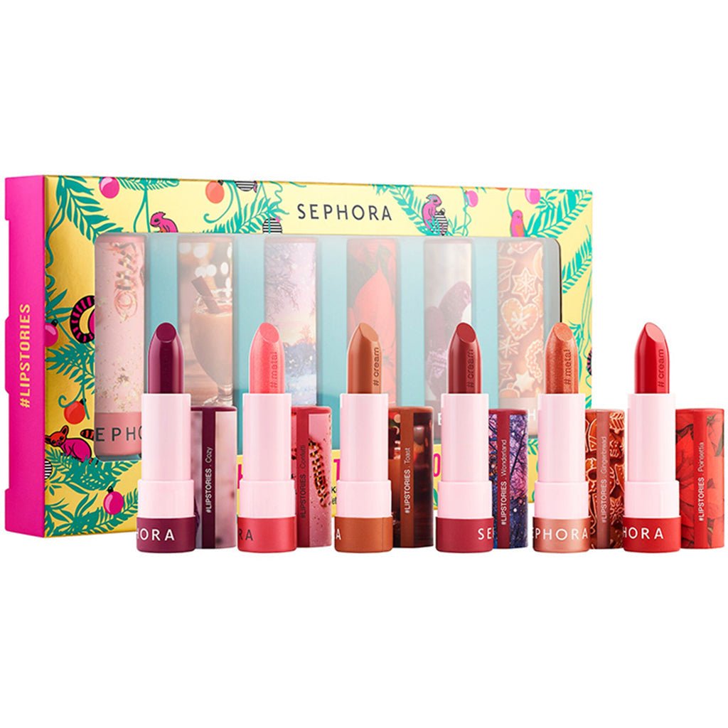Sephora Under The Misletoe Lipstories Lipstick 6Pec Set