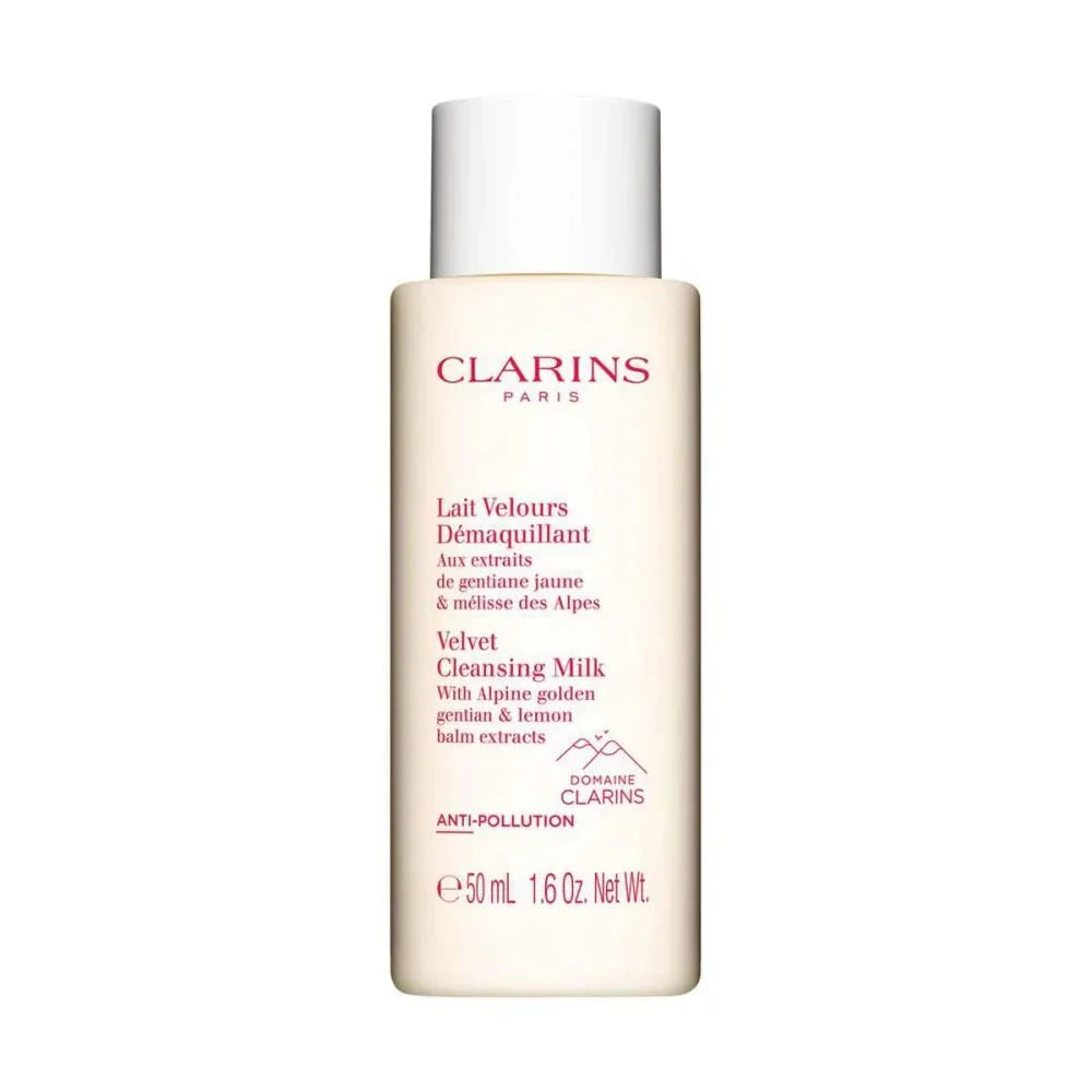 Clarins Velvet Cleansing Milk For All Skin Types Travel Size 50Ml