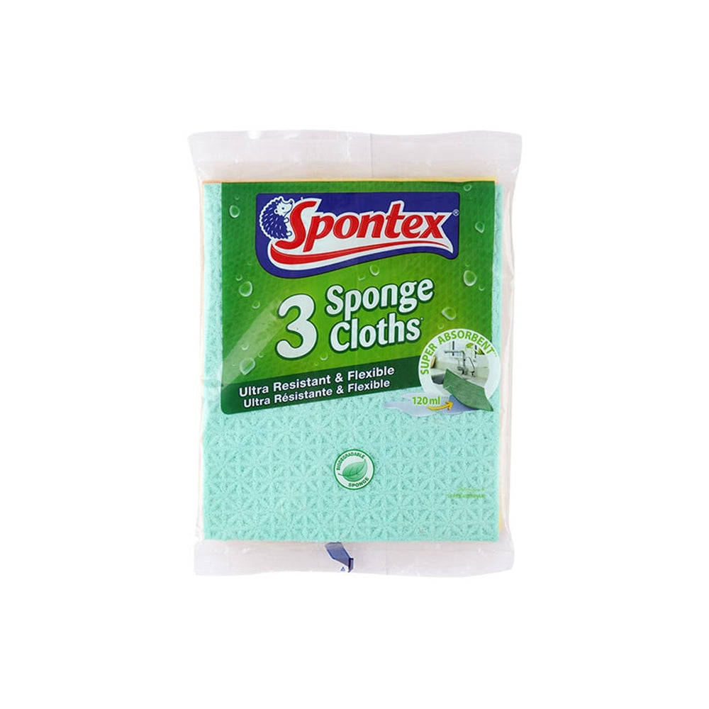 Spontex 3 Sponge Cloths - Snapcart.pk