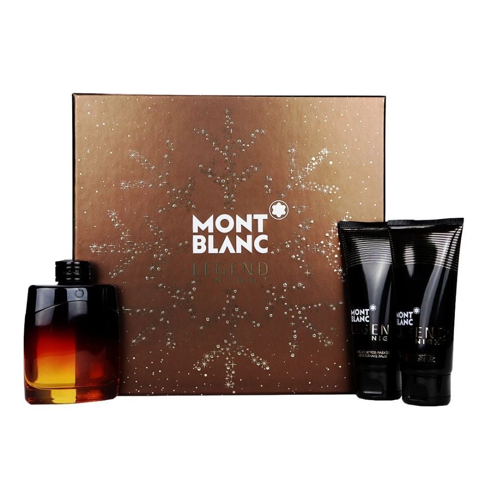 Mont Blanc Legend Night For Men Set EDP 100Ml+SG 100Ml+AFB 100Ml