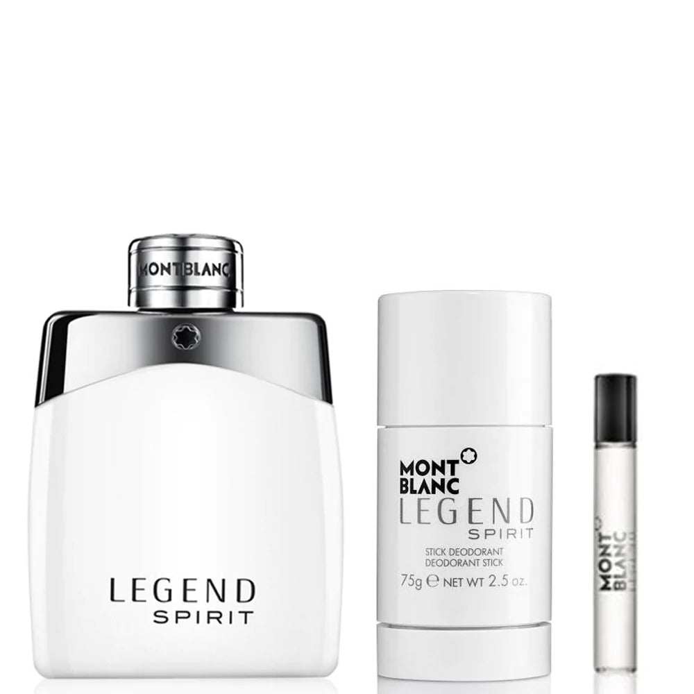 Mont Blanc Legend Spirit Men Set EDT 100Ml+EDT 7.5Ml+Deo Stick 75G