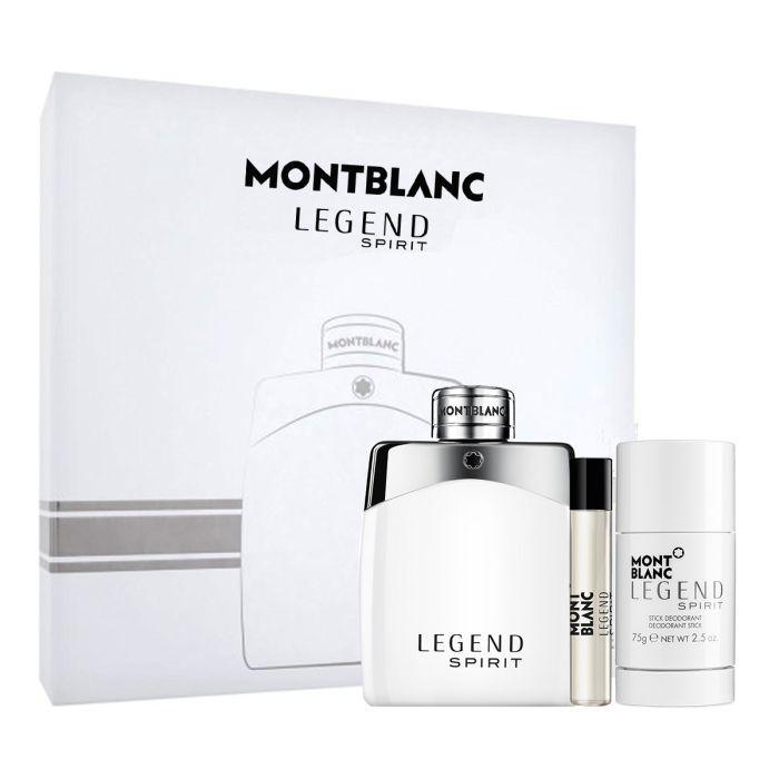 Mont Blanc Legend Spirit Men Set EDT 100Ml+EDT 7.5Ml+Deo Stick 75G