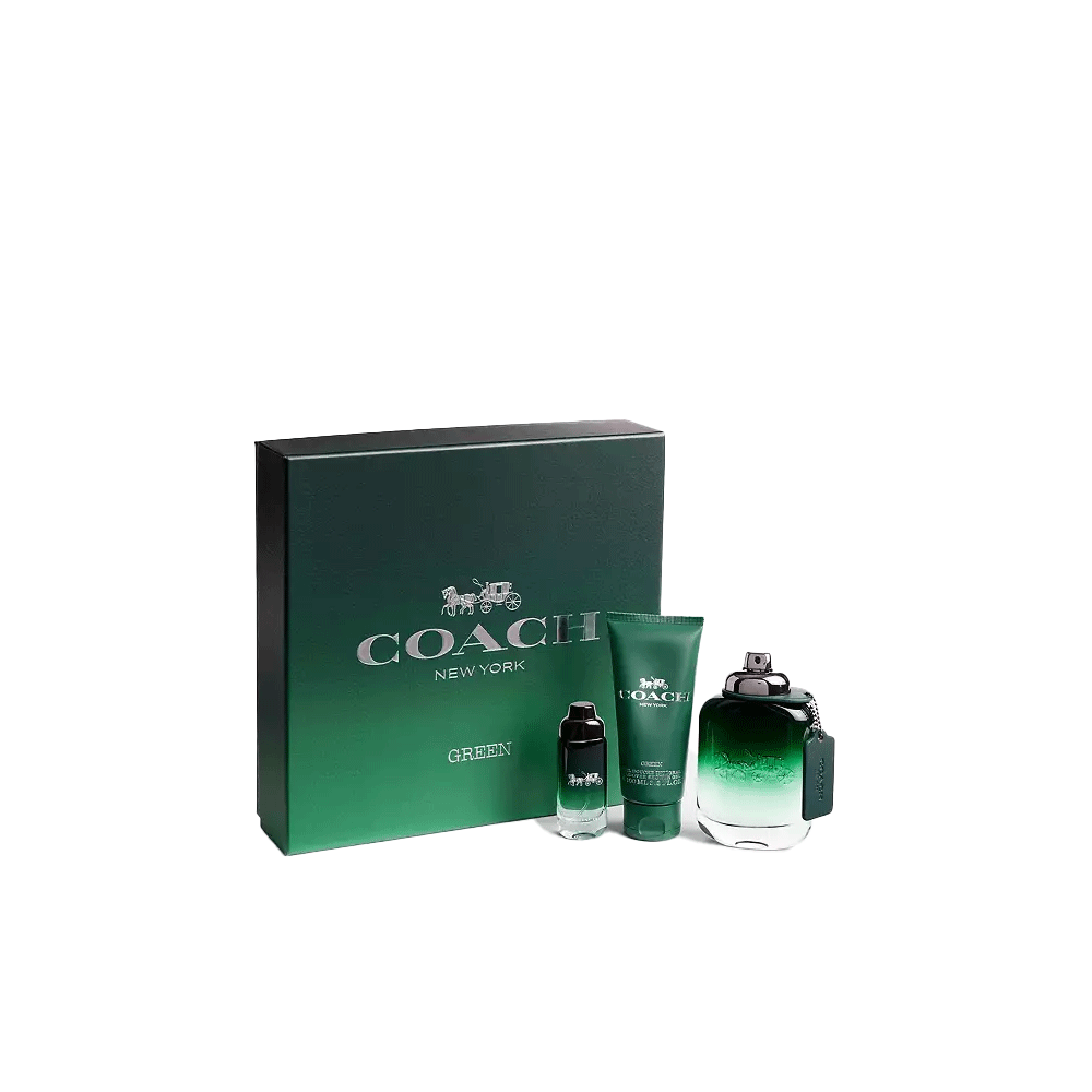 Coach Men's Green Gift Set
