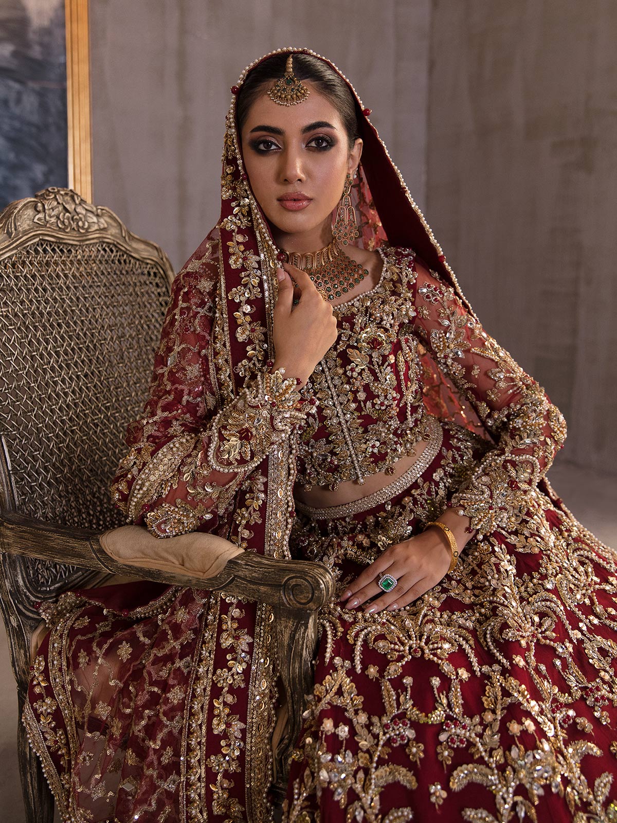 Charmaine By Gulaal Unstitched 3 Piece Bridal Collection'2022Aleesia B-20