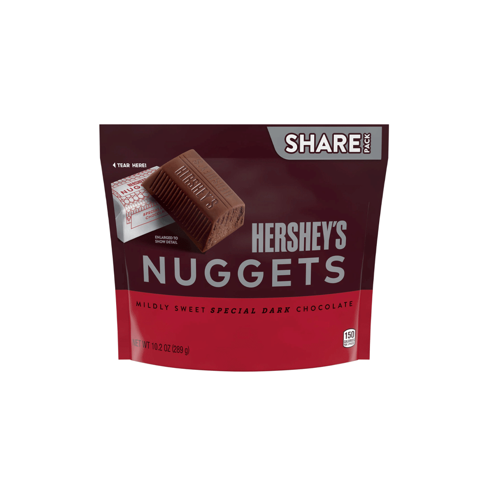 Hersheys Nuggets Dark Midly Sweet Chocolate 289g - Snapcart.pk