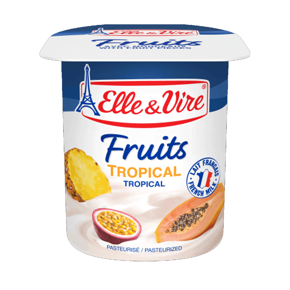 Elle & Vire Fruits Tropical Yogurt 125g