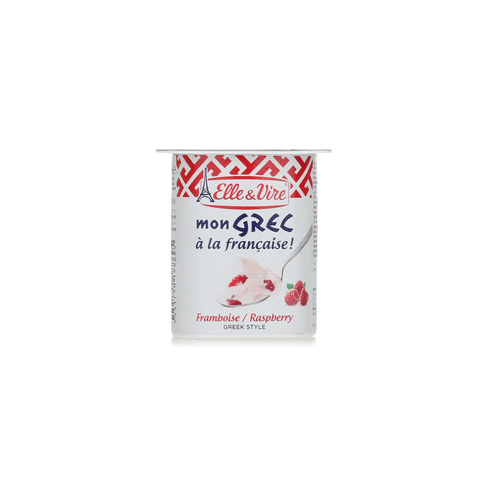 Elle & Vire Mon Grec Yogurt Raspberry 125g - Snapcart.pk