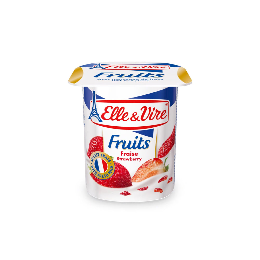 Elle & Vire Yogurt Fraise Strawberry 125g - Snapcart.pk