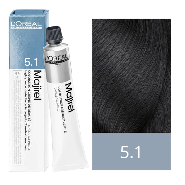Loreal Majirel 5.1 Light Ash Brown Hair Colour 50ml - Snapcart.pk