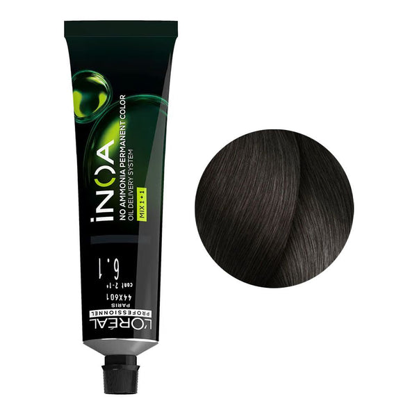 Loreal Inoa Permanent 6.1 Dark Ash Blonde Hair Colour 60g - Snapcart.pk