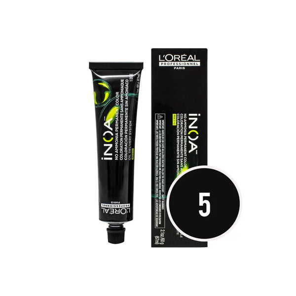 Loreal Inoa Permanent Hair Color 5 Fundamental Light Brown 60g - Snapcart.pk