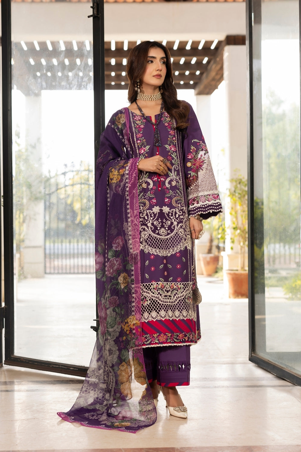 Dil Kash By Gulmina Unstitched 3 Piece Summer Lawn Suit-AIMA