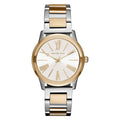 Michael Kors Hartman Two-tone Stainless Steel Silver Dial Quartz Watch for Ladies - MK-3521