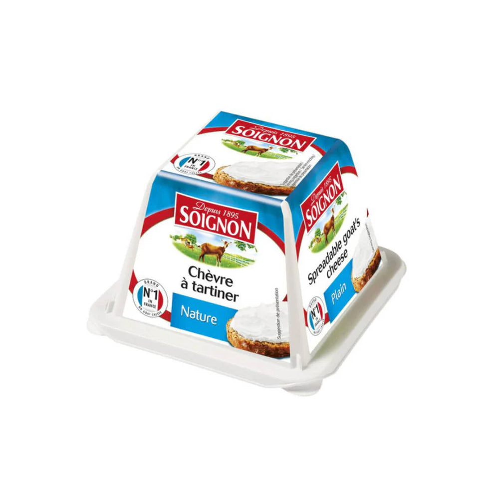 Soignon Spreadable Goat's Cheese Plain 140g - Snapcart.pk