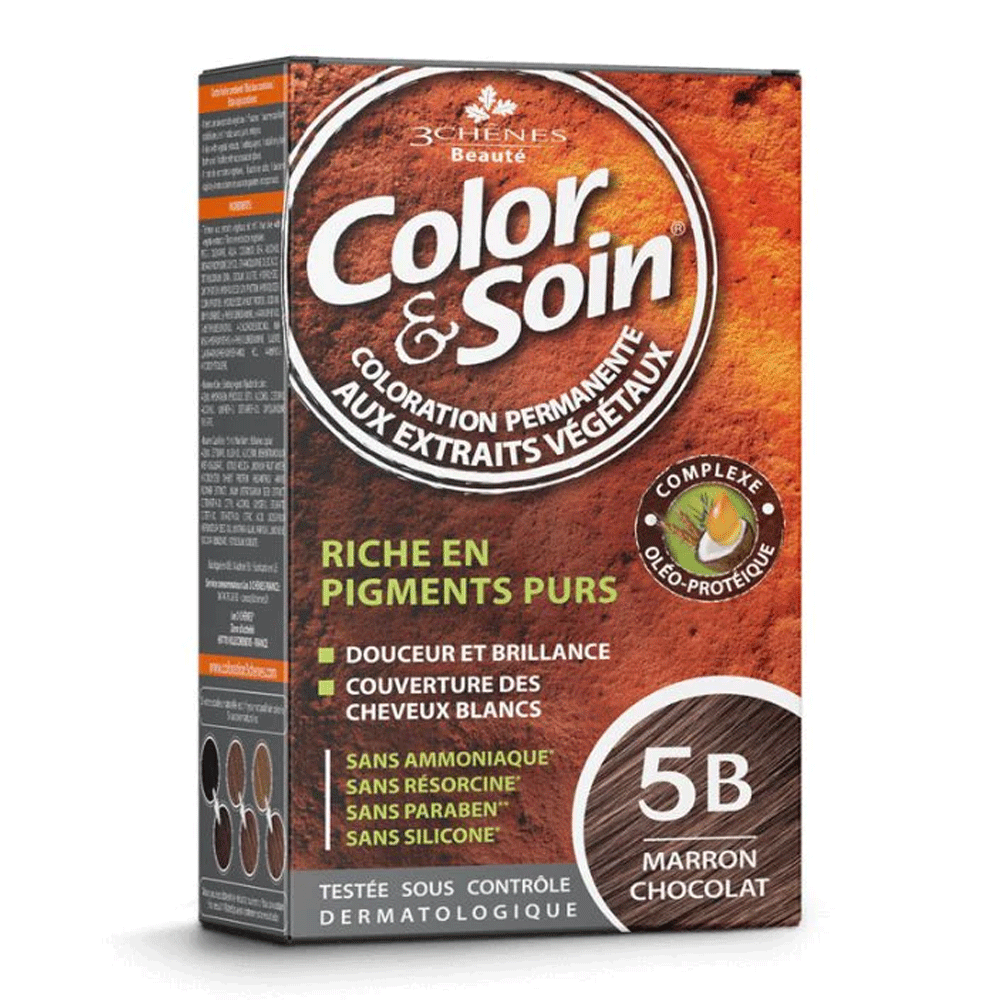 Color & Soin Permanent Hair Dye 5B Chocolate Brown 135ml