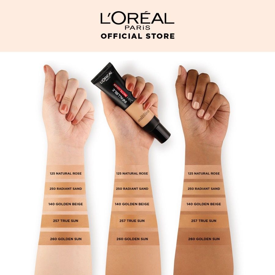Loreal Paris Infallible 24H Matte Cover Rose Foundation -250 Radiant Sand 35Ml