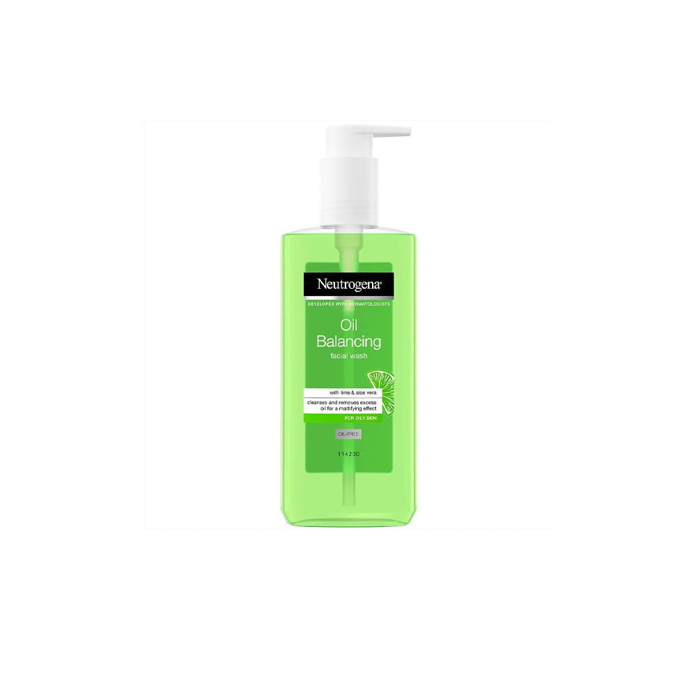 Neutrogena Oil Balancing Facial Wash With Lime 200ml - Snapcart.pk