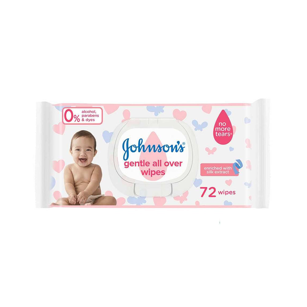 Johnsons Gentle All Over Wipes 72s - Snapcart.pk