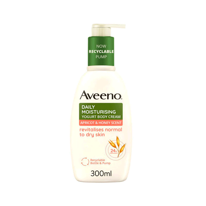Aveeno Daily Moisturising Yougurt Apricort Body Cream 300ml - Snapcart.pk