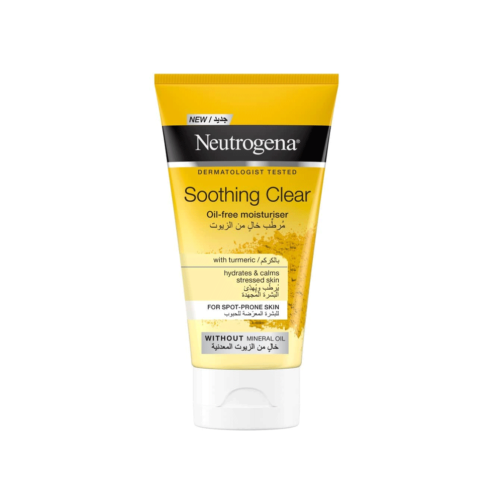 Neutrogena Soothing Clear Oil-free Moisturiser With Turmeric 75ml - Snapcart.pk