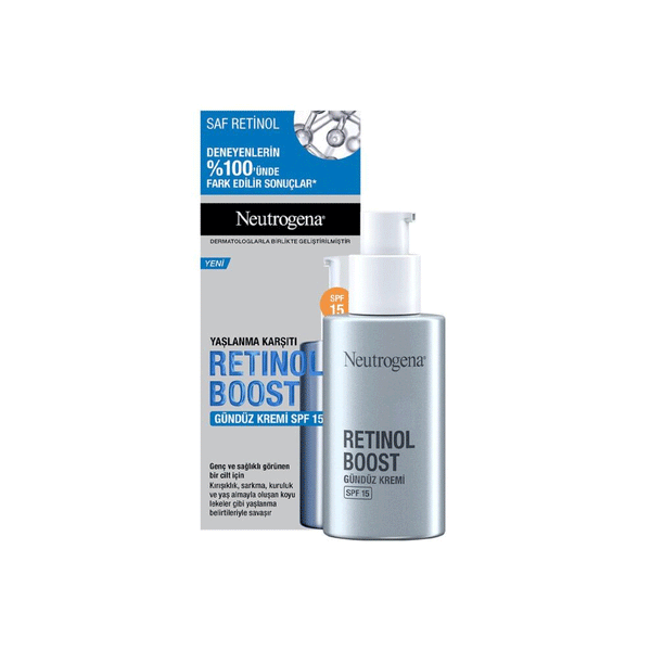 Neutrogena Anti-age Retinol Boost Day Cream Spf15 50ml - Snapcart.pk