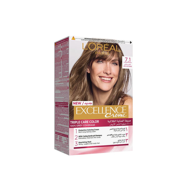 Loreal Excellence Hair Color 7.1 - Snapcart.pk