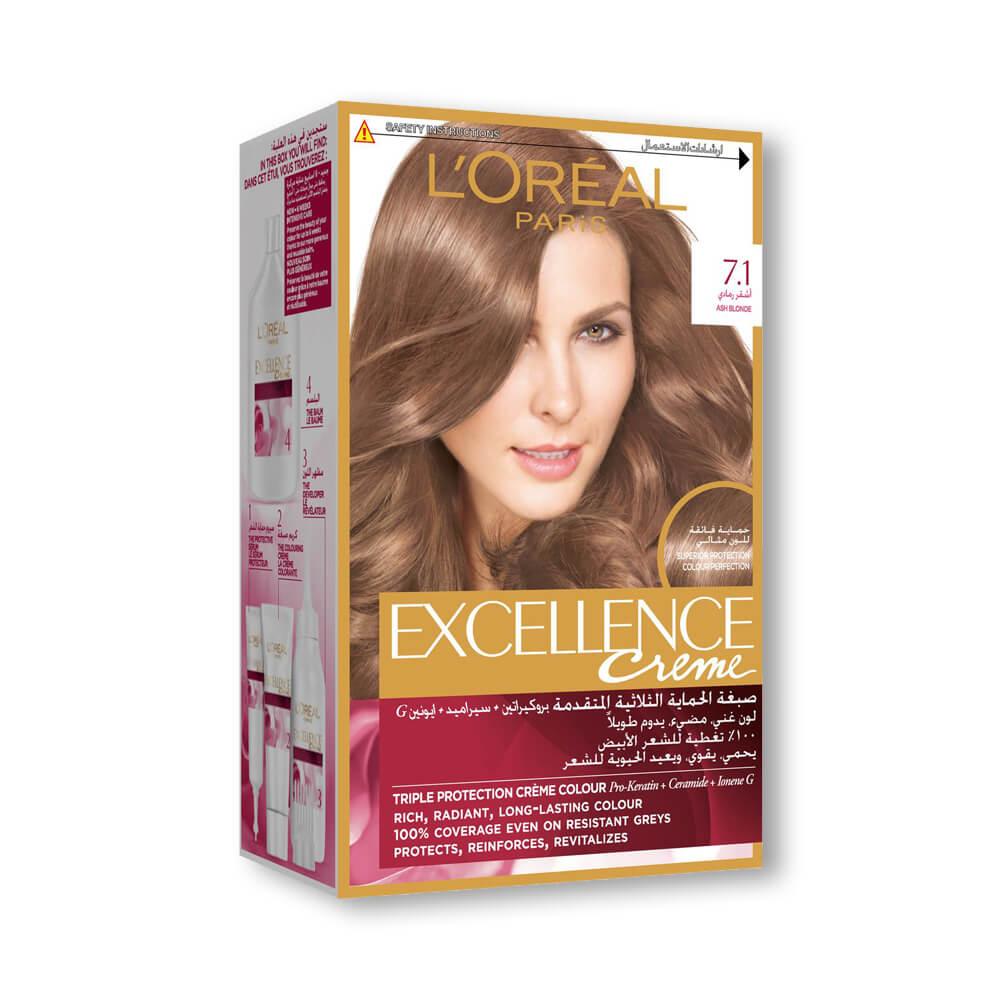 Loreal Professional Excellence Cream 7.1 Ash Blonde