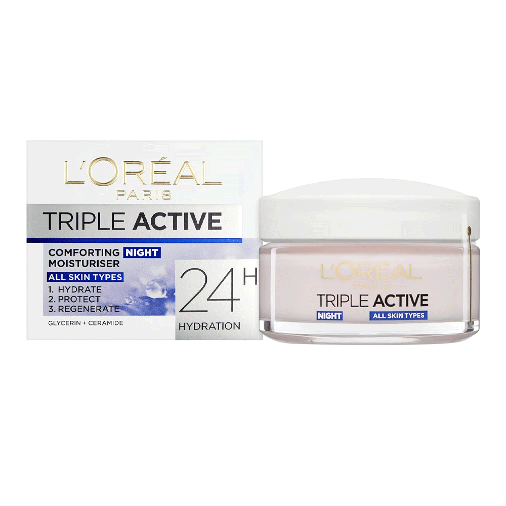 Loreal Paris Triple Active Comforting Moisturiser Night Cream 50ml