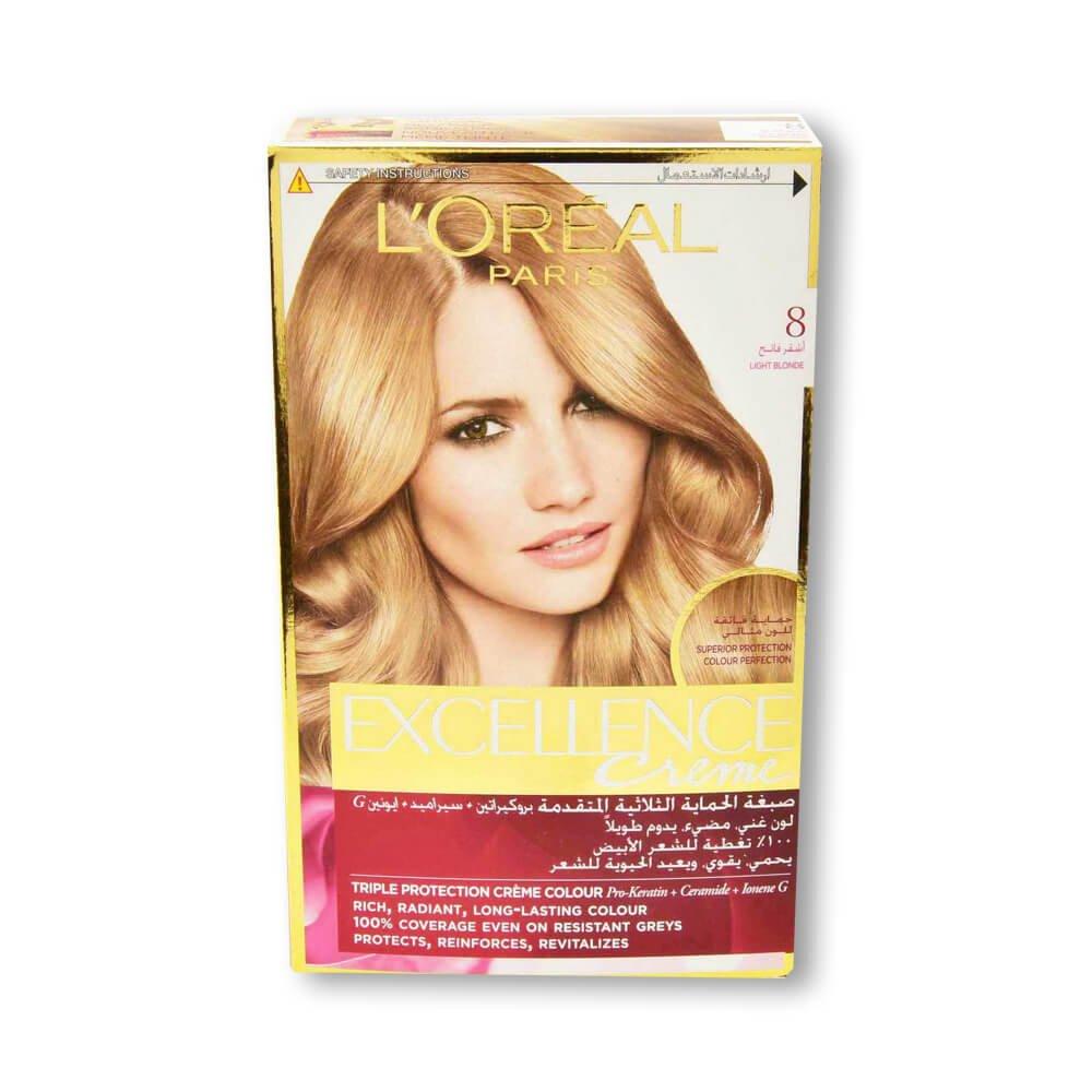 Loreal Professional Triple Protection Excellence Cream 8 Light Blonde