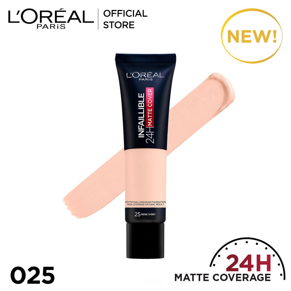 Loreal Inf. 24h Matte Cover Fdt 25 Rose Ivory