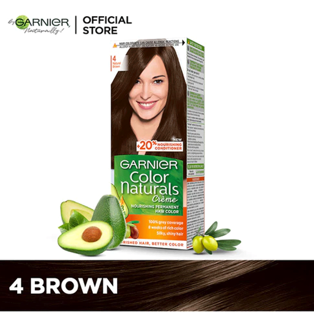 Garnier Color Natural Creme 4 Natural Brown - Snapcart.pk