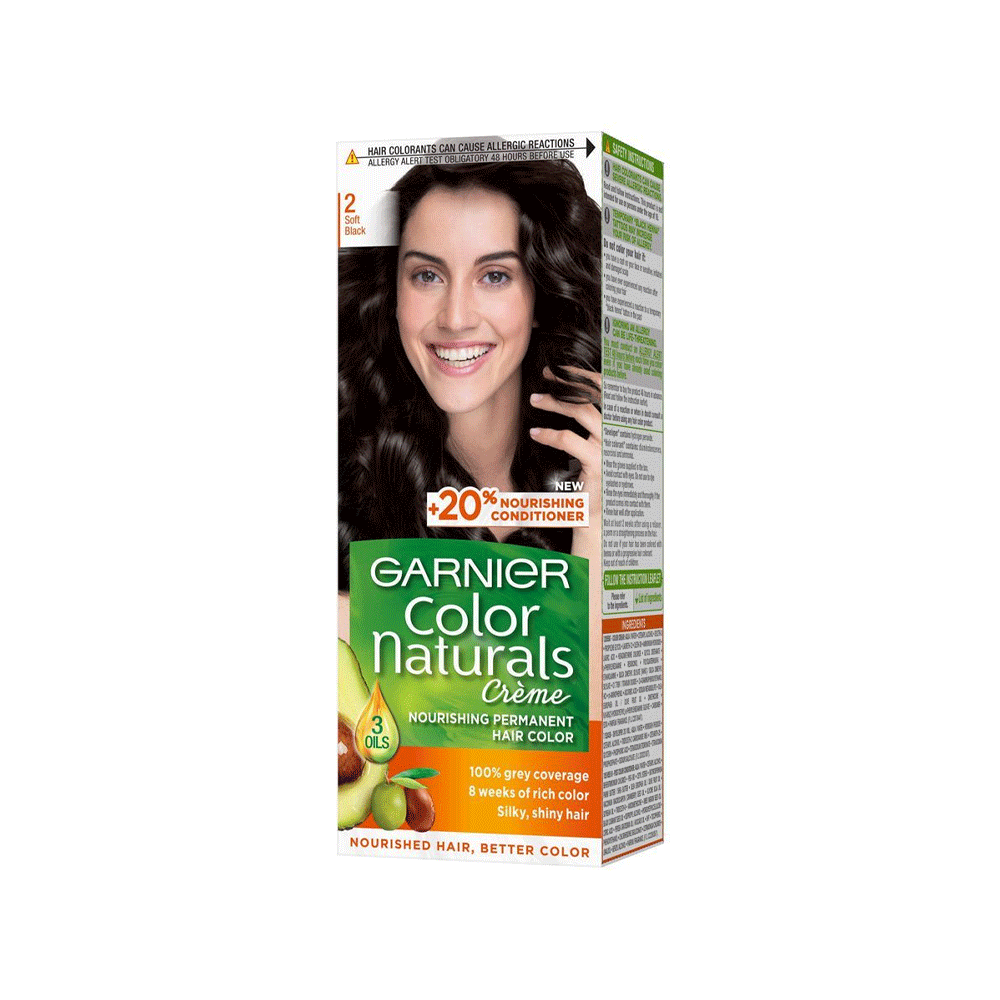 Garnier Color Naturals Creme 2 Soft Black - Snapcart.pk