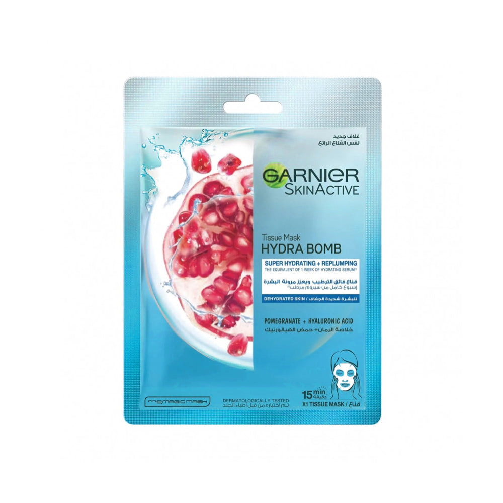 Garnier Hydra Boom Sheet Mask Pomegranate 28g - Snapcart.pk