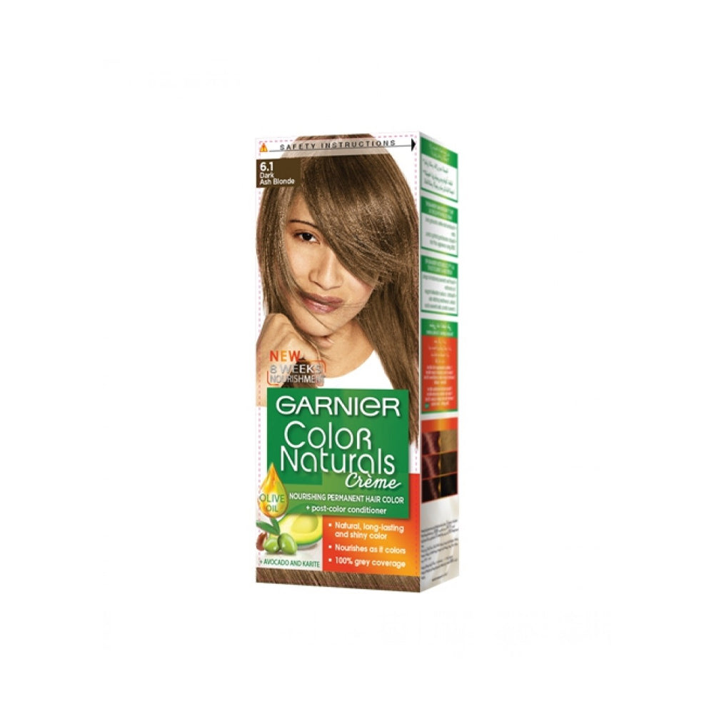 Garnier Color Naturals Color Dark Ash Blonde 6.1 - Snapcart.pk