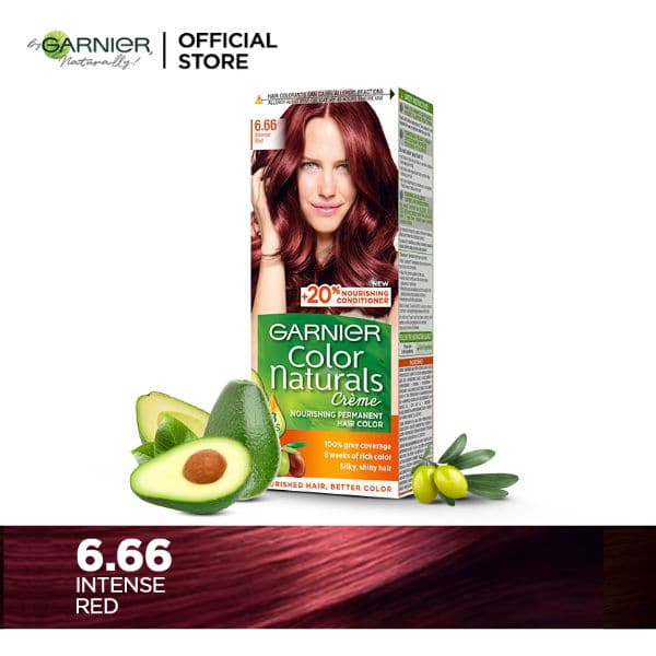Garnier Color Naturals Cream 6.66 Intense Red - Snapcart.pk