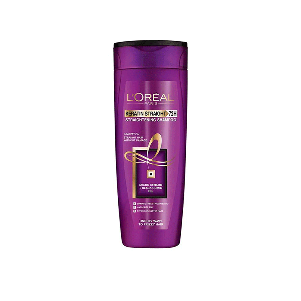 Loreal Keratin Straight 72h Shampoo 175ml