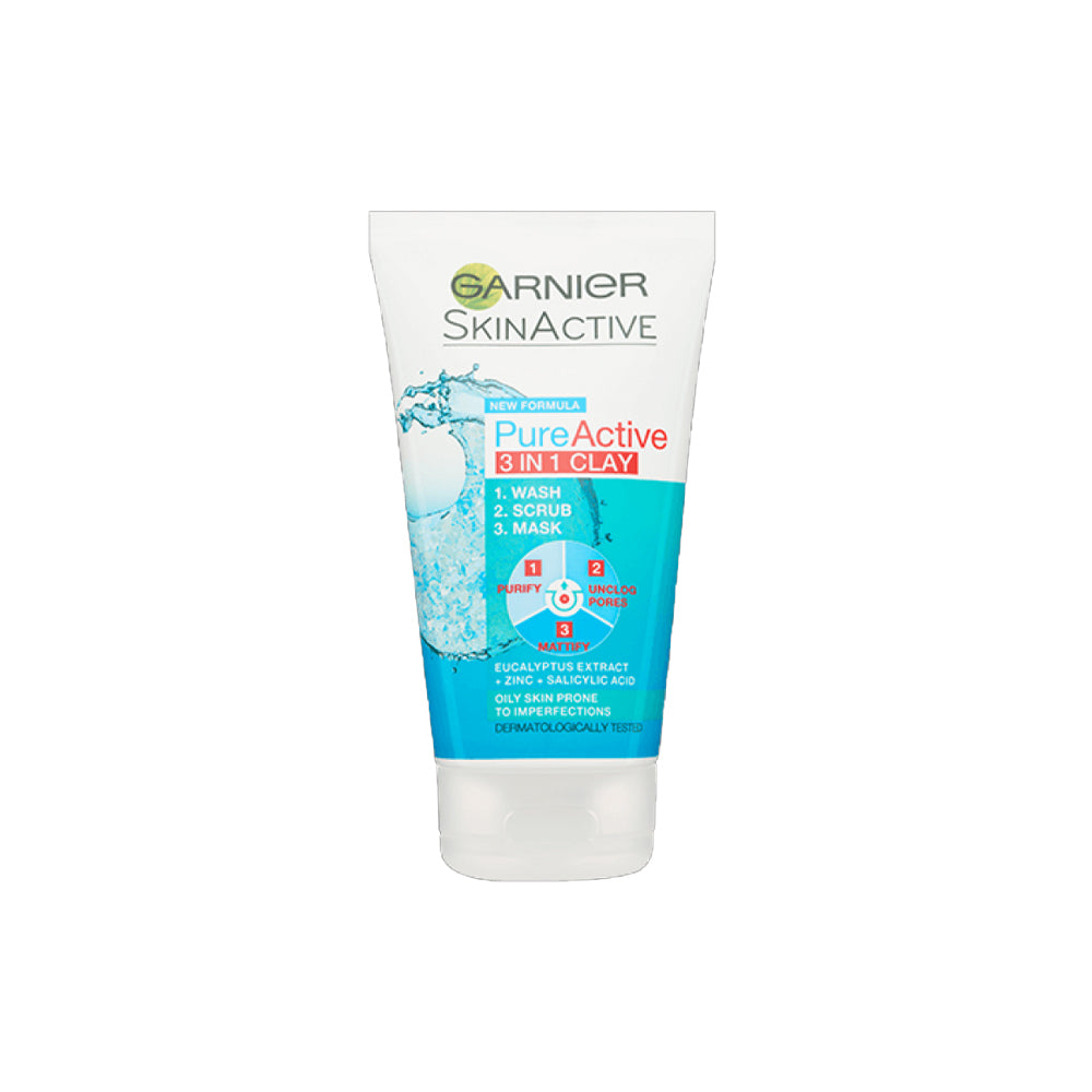 Garnier Pure Active 3 In1 Face Wash 50ml - Snapcart.pk