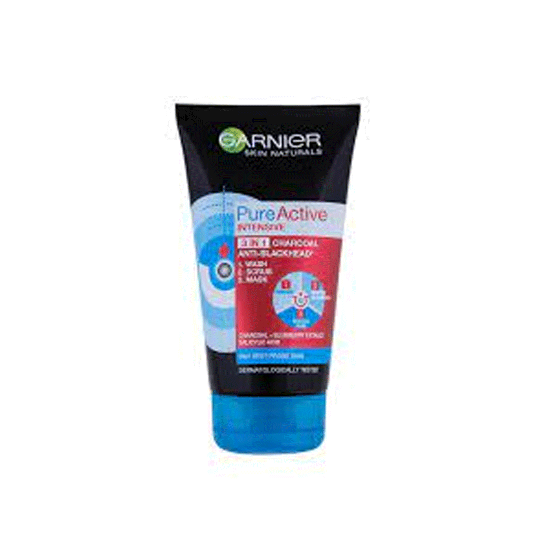 Garnier Face Wash Pureactive Charcoal 3in1 50ml - Snapcart.pk