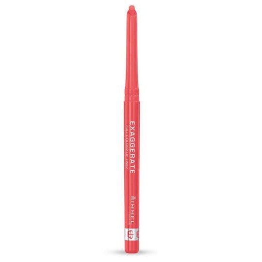 Rimmel Exaggerate Automatic Lip Liner Peachybeachy A Bright Coral Shade