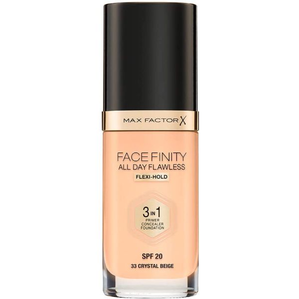 MaxFactor Facefinity All Day Flawless Liquid Foundation 3in1 033 Crystal Beige 30 Ml